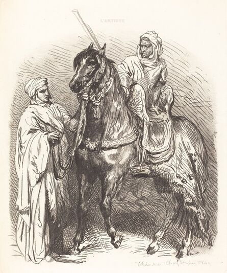 Théodore Chassériau, ‘Arab Mounting’, 1849