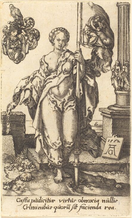 Heinrich Aldegrever, ‘Chastity’, 1552