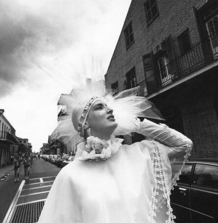 Meryl Meisler, ‘White Beauty Mark, Hat, Rose and Dress, Mardi Gras, New Orleans’, 1977