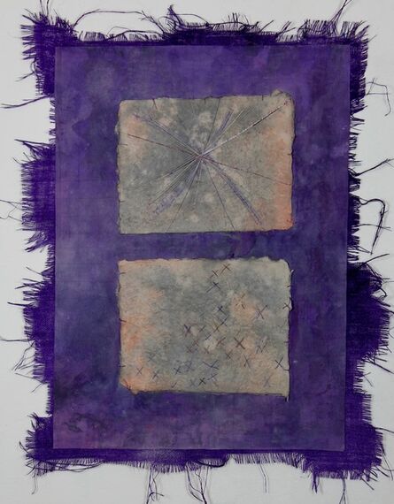 Grace Bakst Wapner, ‘Purple with X Squares’, 2019