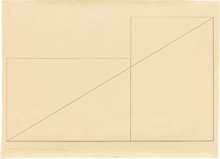 Robert Mangold (b. 1937), ‘A Triangle within two Rectangles’, 1976