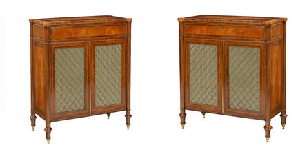 English Maker, ‘A Pair of George III Satinwood Cabinets’, ca. 1795