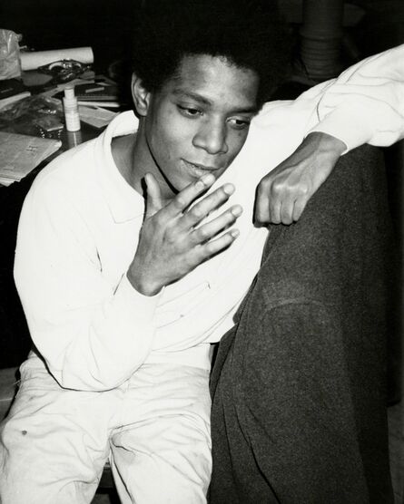 Andy Warhol, ‘Andy Warhol, Photograph of Jean-Michel Basquiat circa 1984’, ca. 1984
