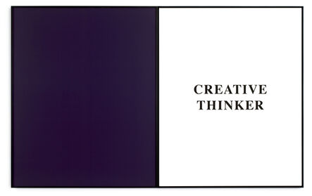 John Baldessari, ‘Prima Facie (Fifth State): Creative Thinker’, 2007
