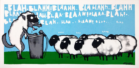 Mau Mau, ‘Wolf In Sheeple's Clothing - Blue’, 2011