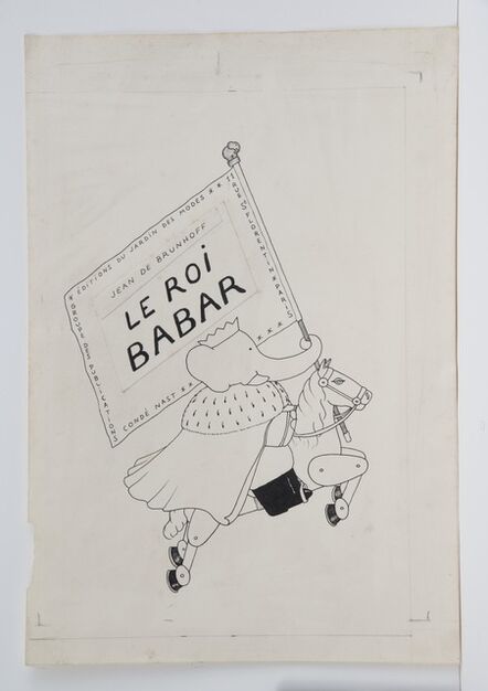 Jean de Brunhoff, ‘Cover illustration for Babar the King’, 1936