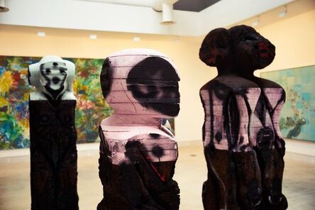 Huma Bhabha, ‘"With Blows," "With Words," and "Mechanic" (Installation View)’, 2015