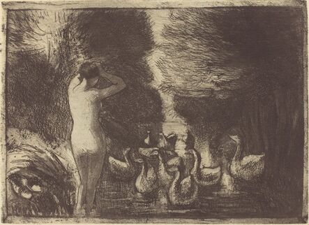 Camille Pissarro, ‘Baigneuse aux oies (Bathers with Geese)’, 1895