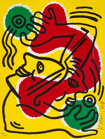 Keith Haring, ‘International Volunteer Day’, 1988
