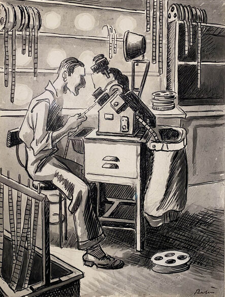 Thomas Hart Benton, ‘Cutting Room’, 1937