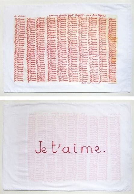 Louise Bourgeois, ‘Red Room (my parents), with text Je T'Aime’, 1994