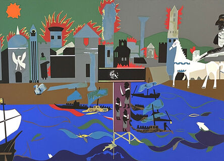 Romare Bearden, ‘The Fall of Troy’, 1979