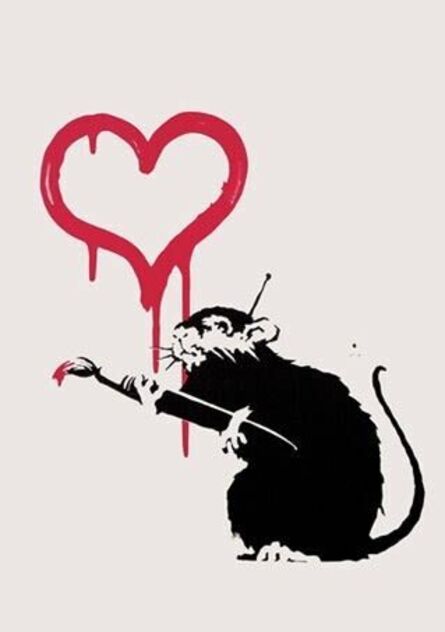 Banksy, ‘Love Rat’, 2004
