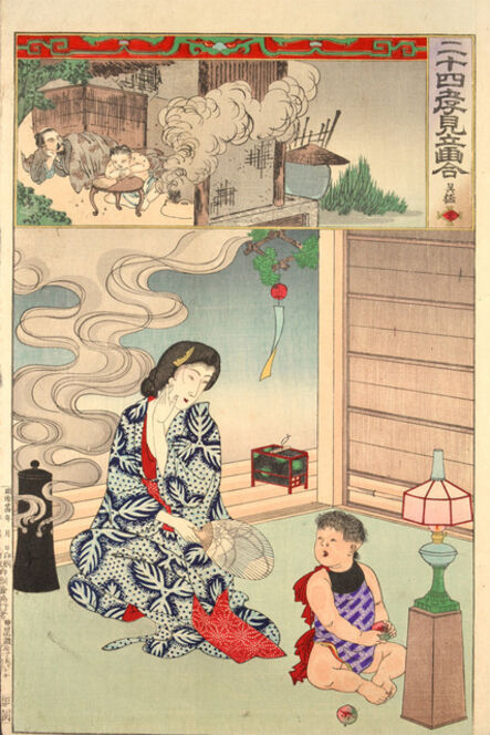 Toyohara Chikanobu, ‘Go Mo (Wu Meng)’, 1891