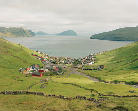 Benjamin Rasmussen, ‘Ancient Rock Walls Surround What Was Originally a Viking Settlement, Kvivik, Faroe Islands’