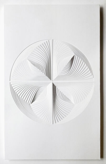 Elizabeth Gregory-Gruen, ‘Free Hand Cutwork: 'Four Piece Circle Reflection'’, 2021