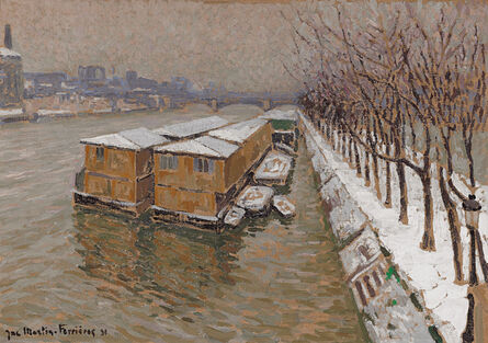 Jac Martin-Ferrières, ‘Piscine Deligny on the River Seine’, 1931