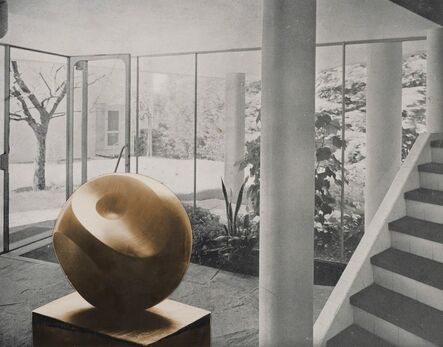 Barbara Hepworth, ‘Photo-collage with Helicoids in Sphere in the entrance hall of flats designed by Alfred and Emil Roth and Marcel Breuer at Doldertal, Zurich’, 1939