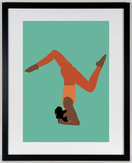 Samantha Viotty, ‘Balance - Digital Contemporary Illustration of Black Female Figure Doing Yoga’, 2020