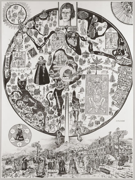 Grayson Perry, ‘Map of Nowhere (Black Variant)’, 2008