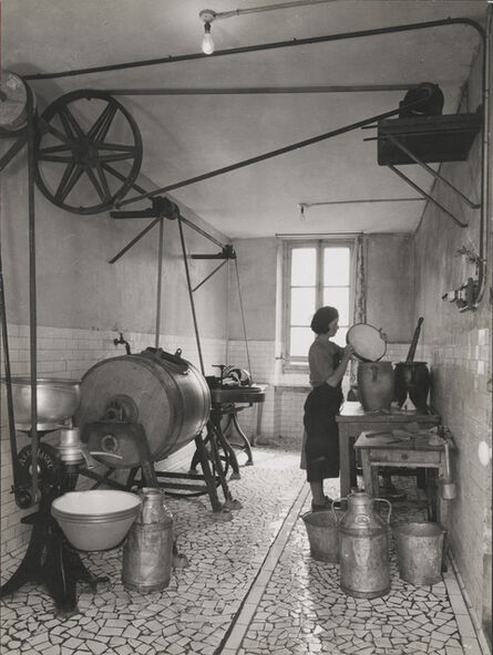 François Kollar, ‘Type de laiterie dans une ferme Normande’, ca. 1950