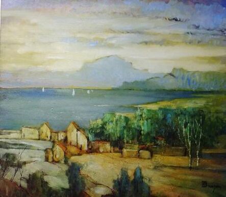 Leon Dabo, ‘Golden Landscape’, 1935