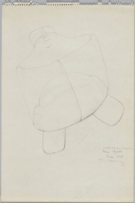 Maria Lassnig, ‘Selbsportrait in New York’, 1968