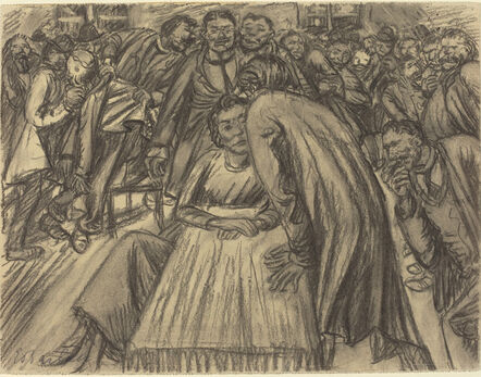 Ernst Barlach, ‘The Couple in the Crowd’, 1917