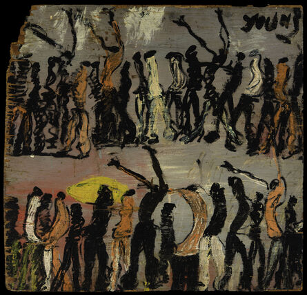 Purvis Young, ‘[Procession with Raised Arms]’, early 1970s 