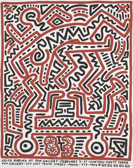 Keith Haring, ‘Poster for Fun Gallery’, 1983