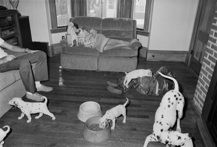 Sage Sohier, ‘Family with Dalmation puppies, Everett, Massachusetts’, 1991