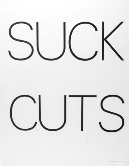 Bruce Nauman, ‘Suck Cuts (Cordes 17; Gemini 435)’, 1973