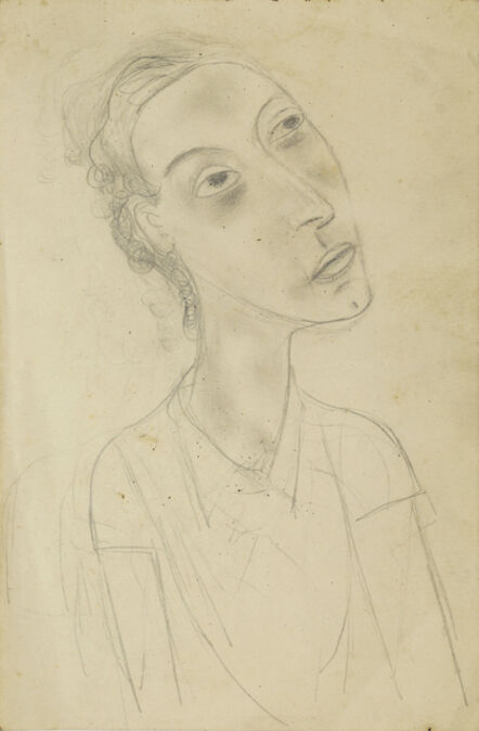 Circle of Diego Rivera, ‘Portrait of Marevna, side profile, head and shoulders’