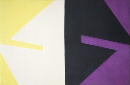 Michael Kidner, ‘Violet Black White and Yellow’, c.1959