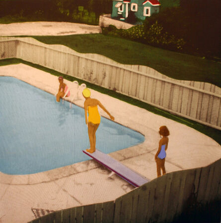 Isca Greenfield-Sanders, ‘Set of Four: The Swimming Pool Etchings (Yellow Suit Diver)’, 2006