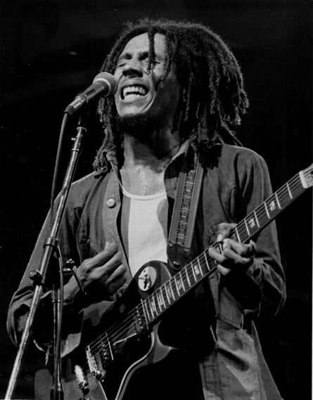 Bob Gruen, ‘Bob Marley - On Stage Central Park, NYC’, 1975