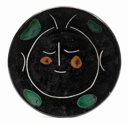 Pablo Picasso, ‘Madoura Ceramic Plate 'Service visage noir' Ramié 41’, 1948