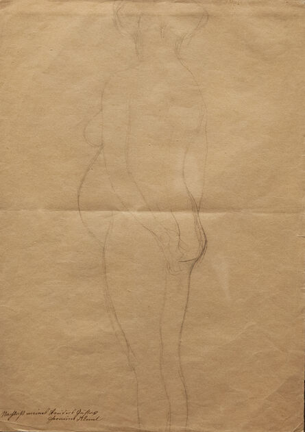 Gustav Klimt, ‘Rückenakt einer Schwangeren’, ca. 1902