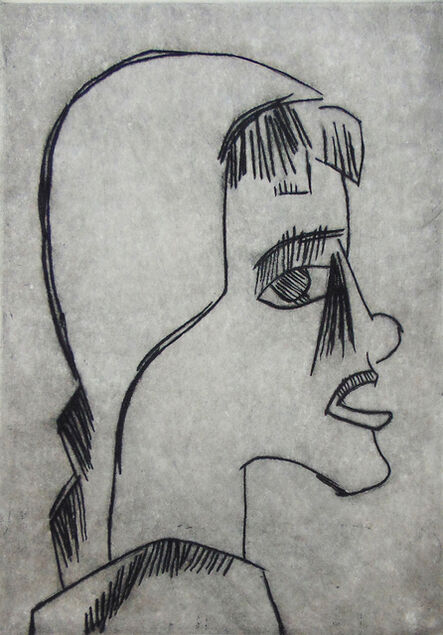 Karl Schmidt-Rottluff, ‘ Girl’s Head I Mädchenkopf’, 1920