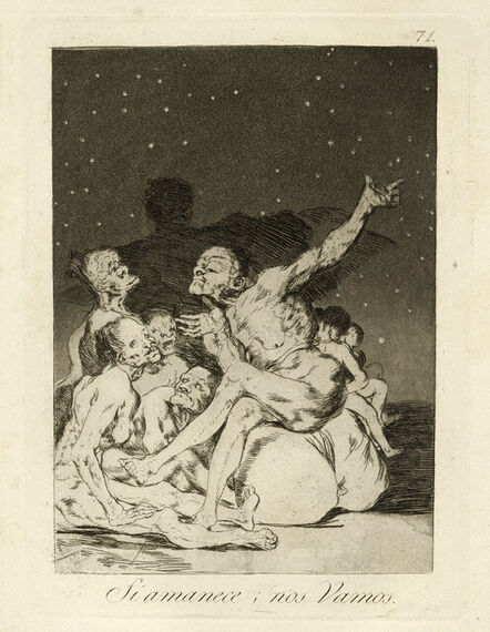 Francisco de Goya, ‘Si Amanece; Nos Vamos’, 1881
