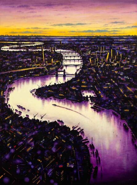 John Duffin, ‘Thames - Looking West’, 2022