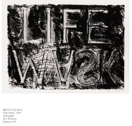 Bruce Nauman, ‘Life Mask’, 1981