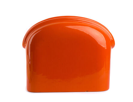 Gabbianelli, ‘Vase in orange enamel’