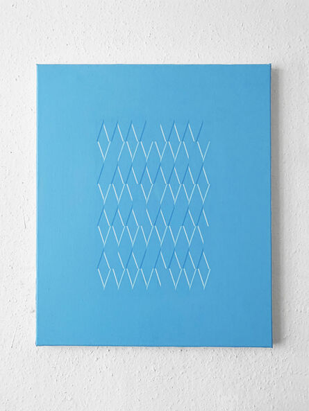 Isaac Chong Wai, ‘114 lines in blue’, 2020