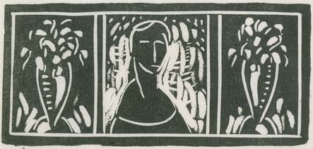 Alfred H. Maurer, ‘Linoleum Cut with Tribute by Sherwood Anderson’, Date unknown