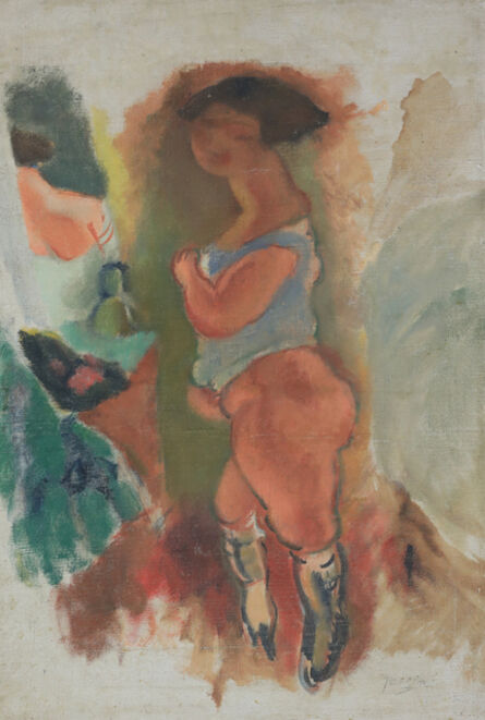 Jules Pascin, ‘Femme en Chemise Bleue’, 1916