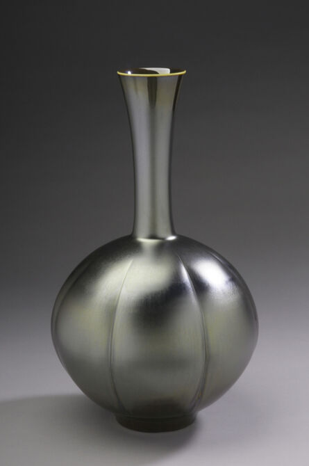Hideaki Miyamura, ‘Vase, silver glaze’
