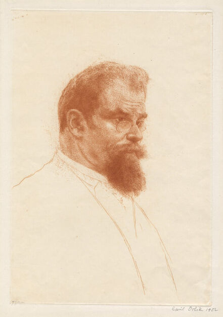 Emil Orlik, ‘Portrait of Max Klinger’, 1902