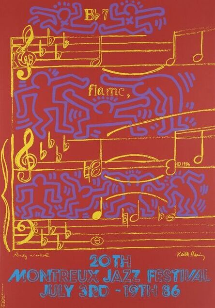 Keith Haring, ‘Montreux Jazz Festival Poster’, 1986