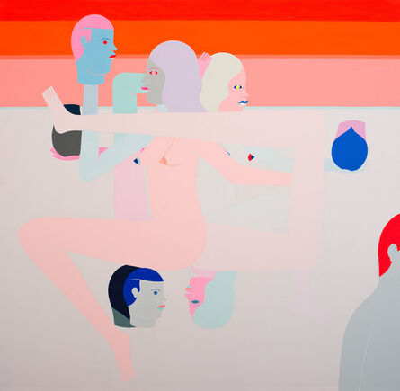 Richard Colman, ‘Three Heads (Orange)’, 2015